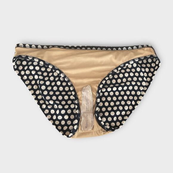 J.Crew Grid Dot Blue White Bikini Swim Bottoms Sz M Lined A1505 J Crew Summer - Picture 4 of 4